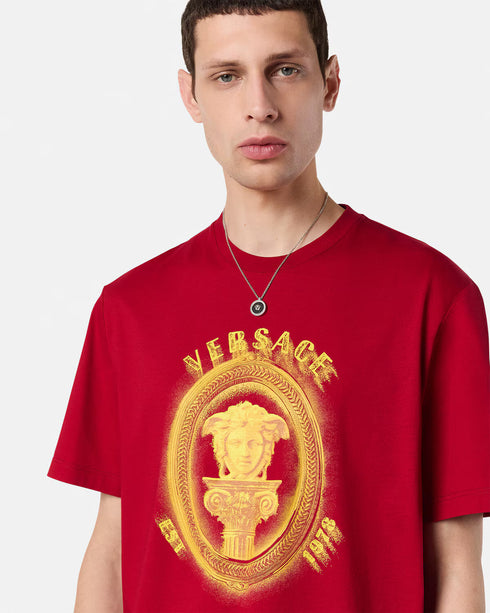 VERSACE Medusa Column T-shirt Mens Apparel